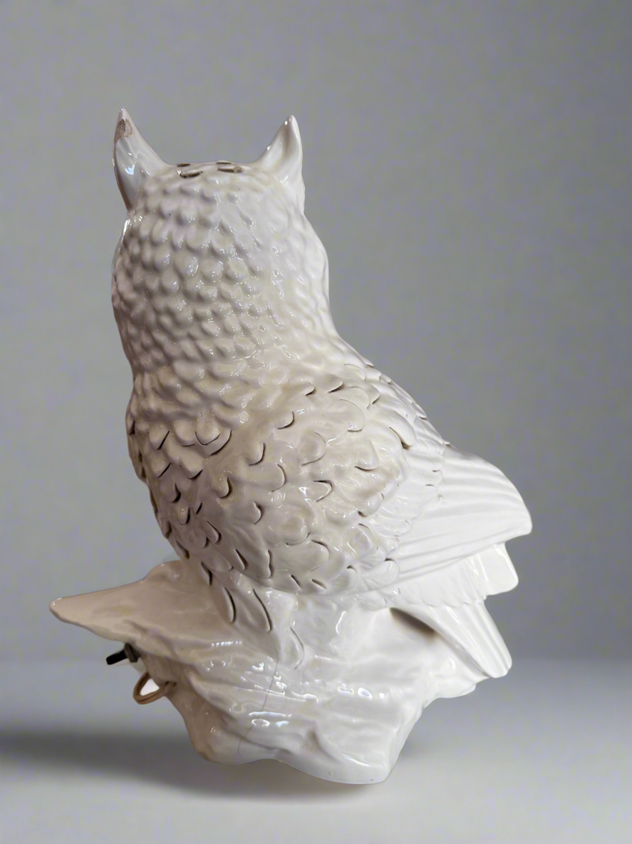Ceramic Owl Lamp