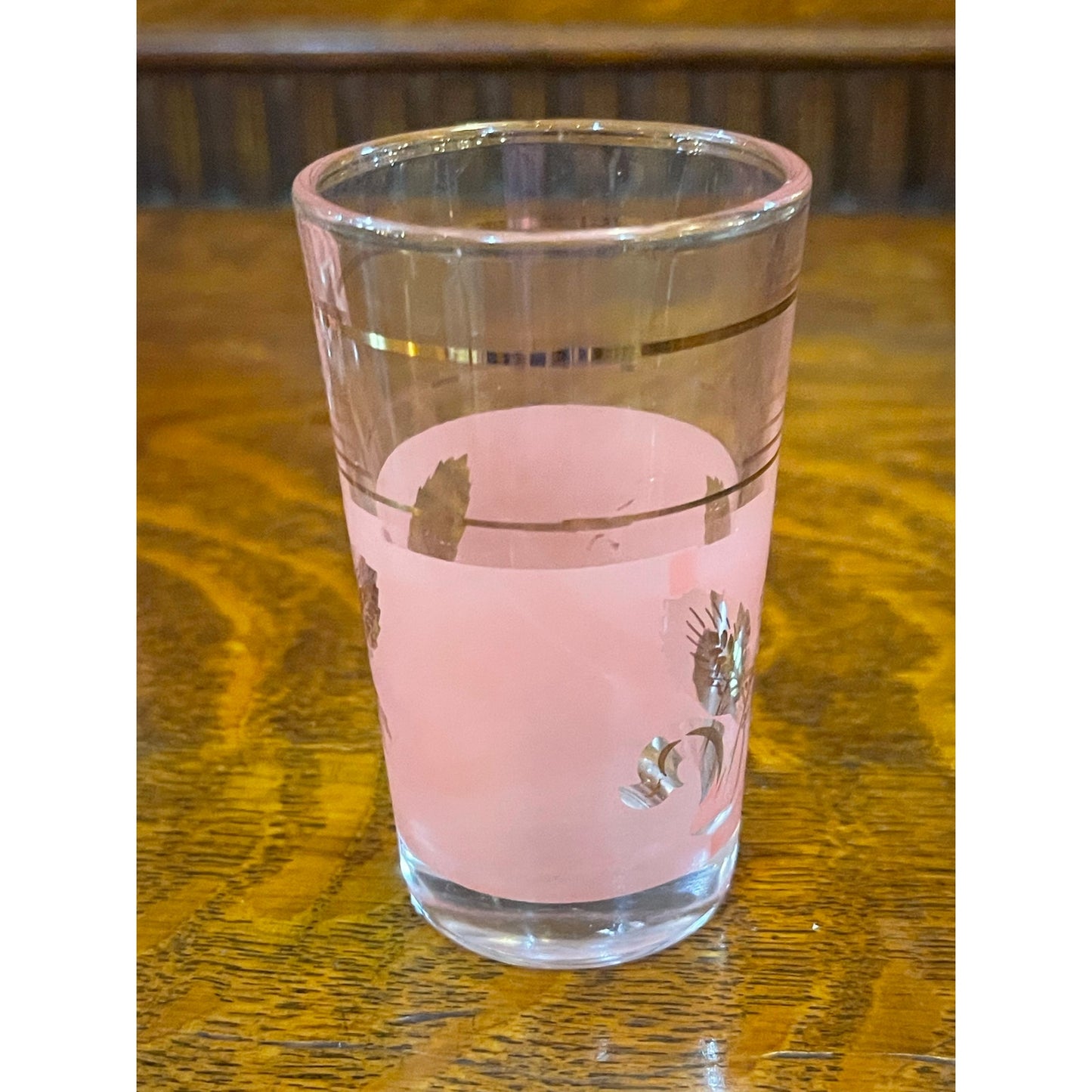 Vintage A. Masserini pink wheat2 oz. shooter shot glass set of 6