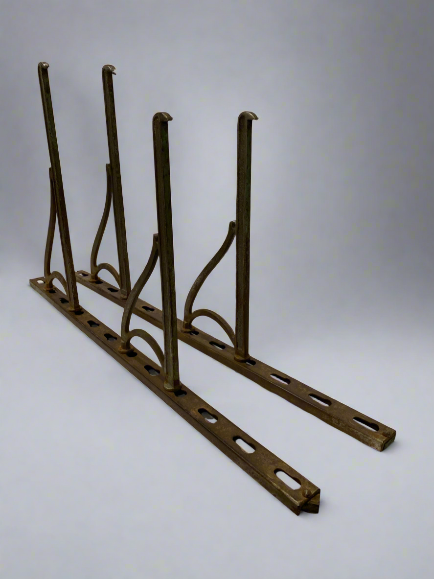 Vtg steel shelve brackets