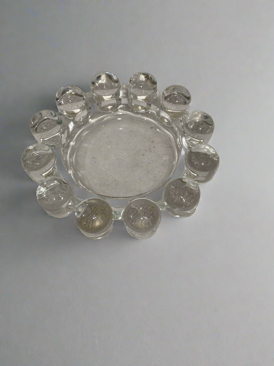 Vtg Boopie bubble glass ashtray
