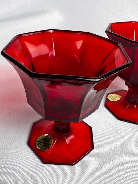 UV-Reactive Ruby Goblet Set (3) CSBH