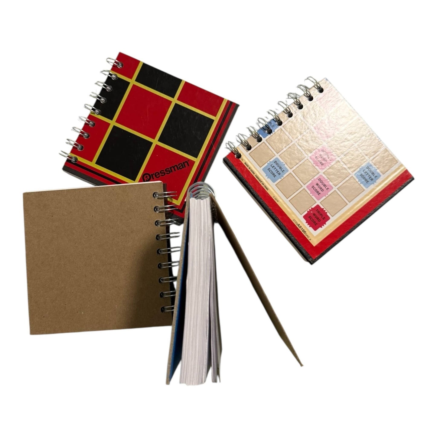 Upcycled Hand Made Board Game (5x5") Journal (min 5)