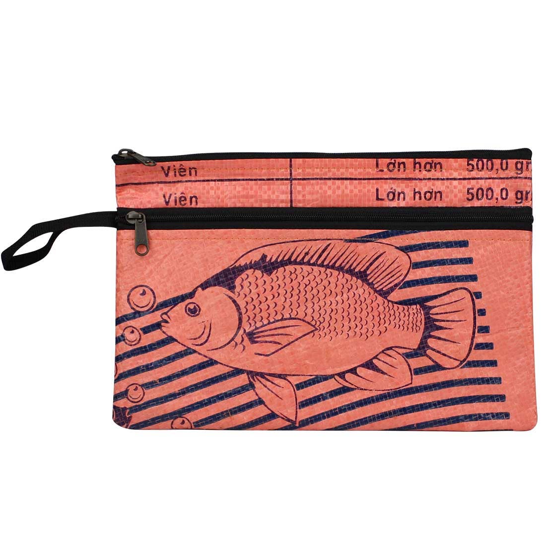 Recycled Feed Bag Zip Pouch