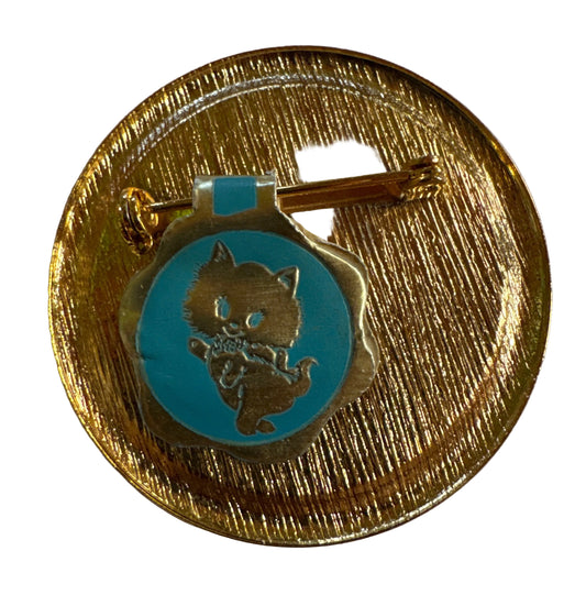 Rare Vintage 1974 Davinci Poodle Brooch - New Old Stock