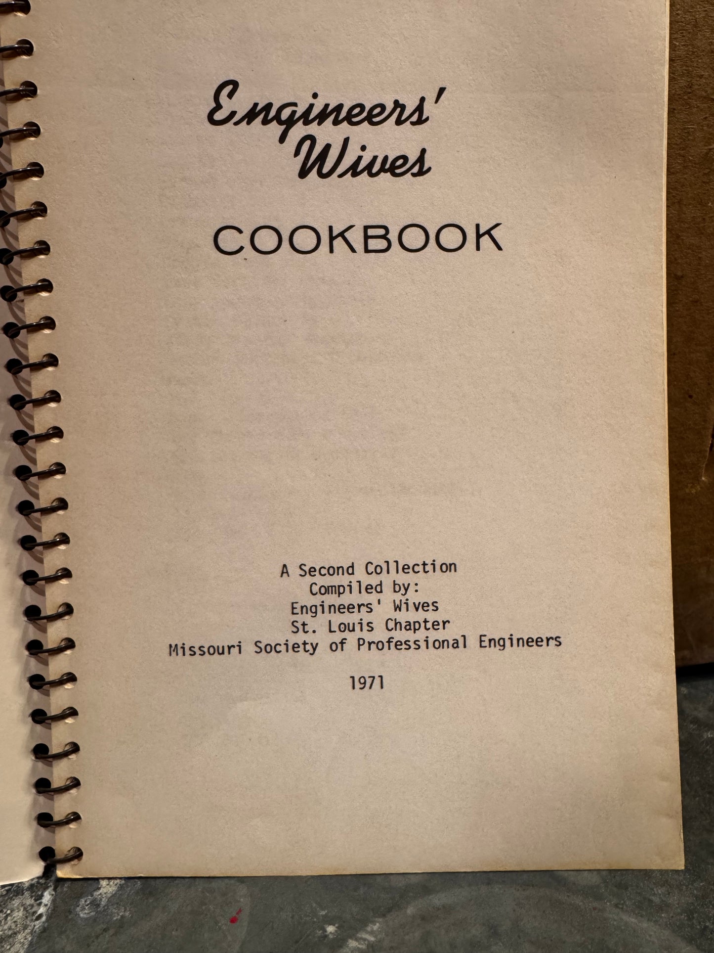 Vtg Cookbook Mushroom Cover CSBH