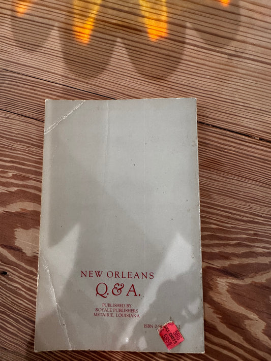 Vtg New Orleans q&a book