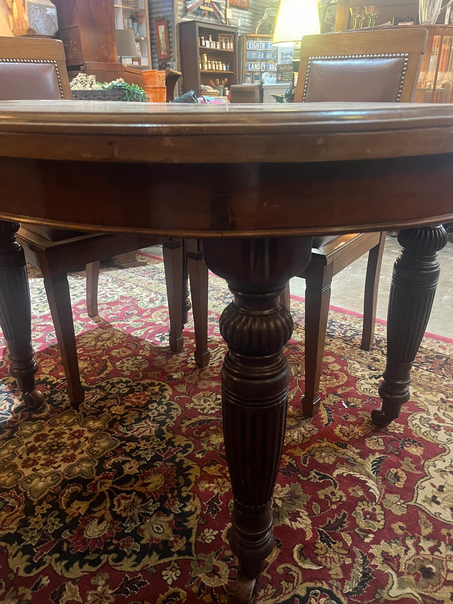 French Napolean III Walnut Dining Table - Late 19th Century
