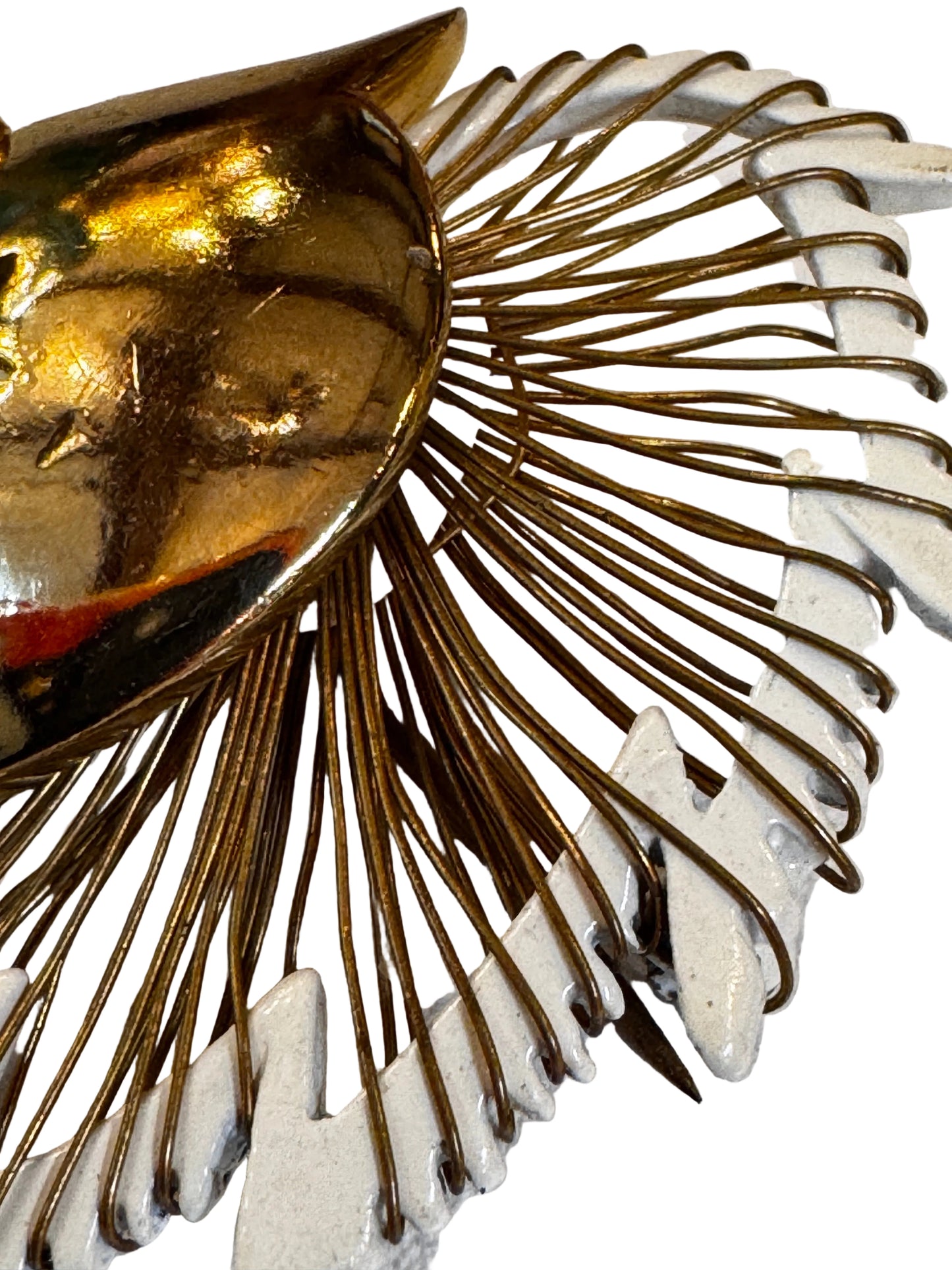 Vtg Hand-Wired Unicorn Brooch CSBH