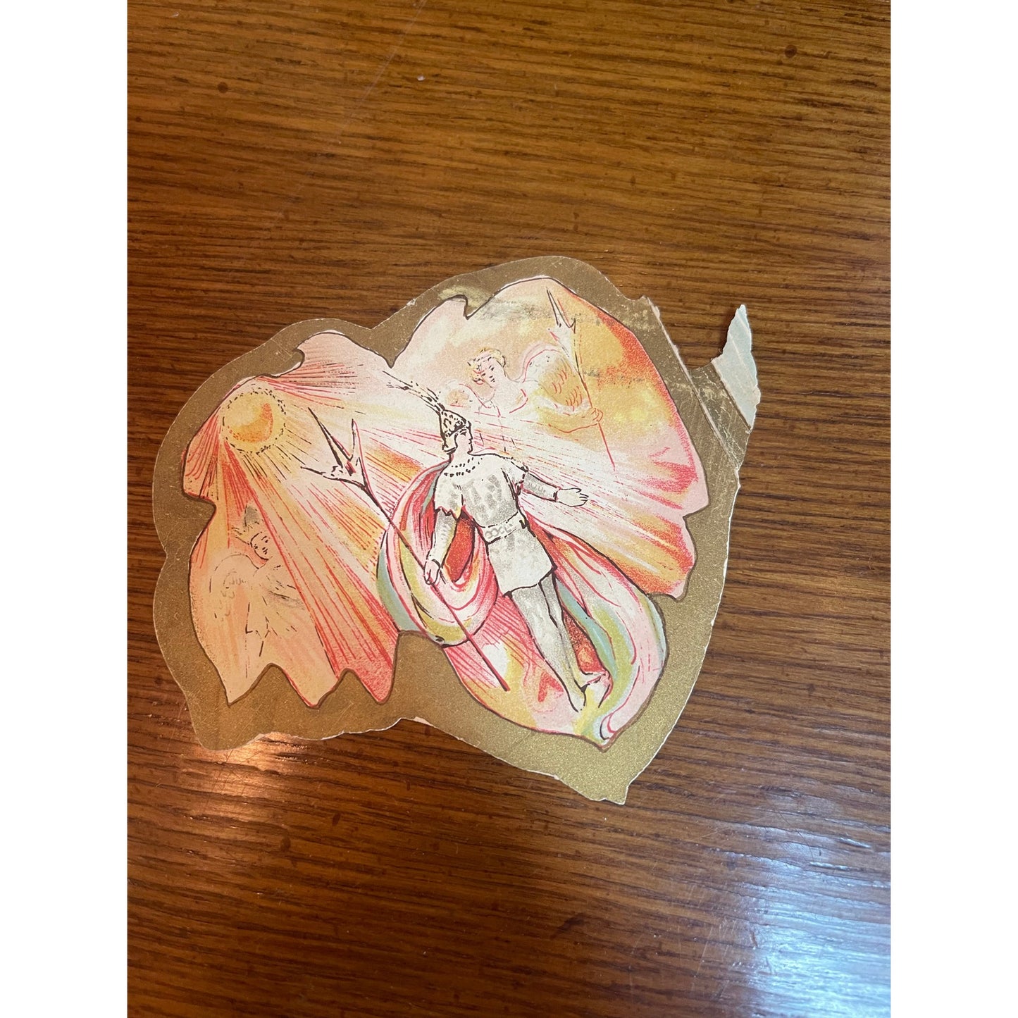 Vintage 1876 Elves of Oberon Mardi Gras Carnival torn ball favor invitation