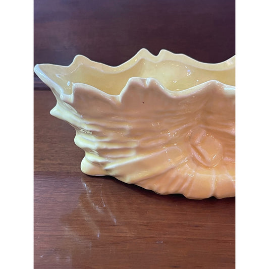 Vintage McCoy Pottery double conch shell cornucopia planter