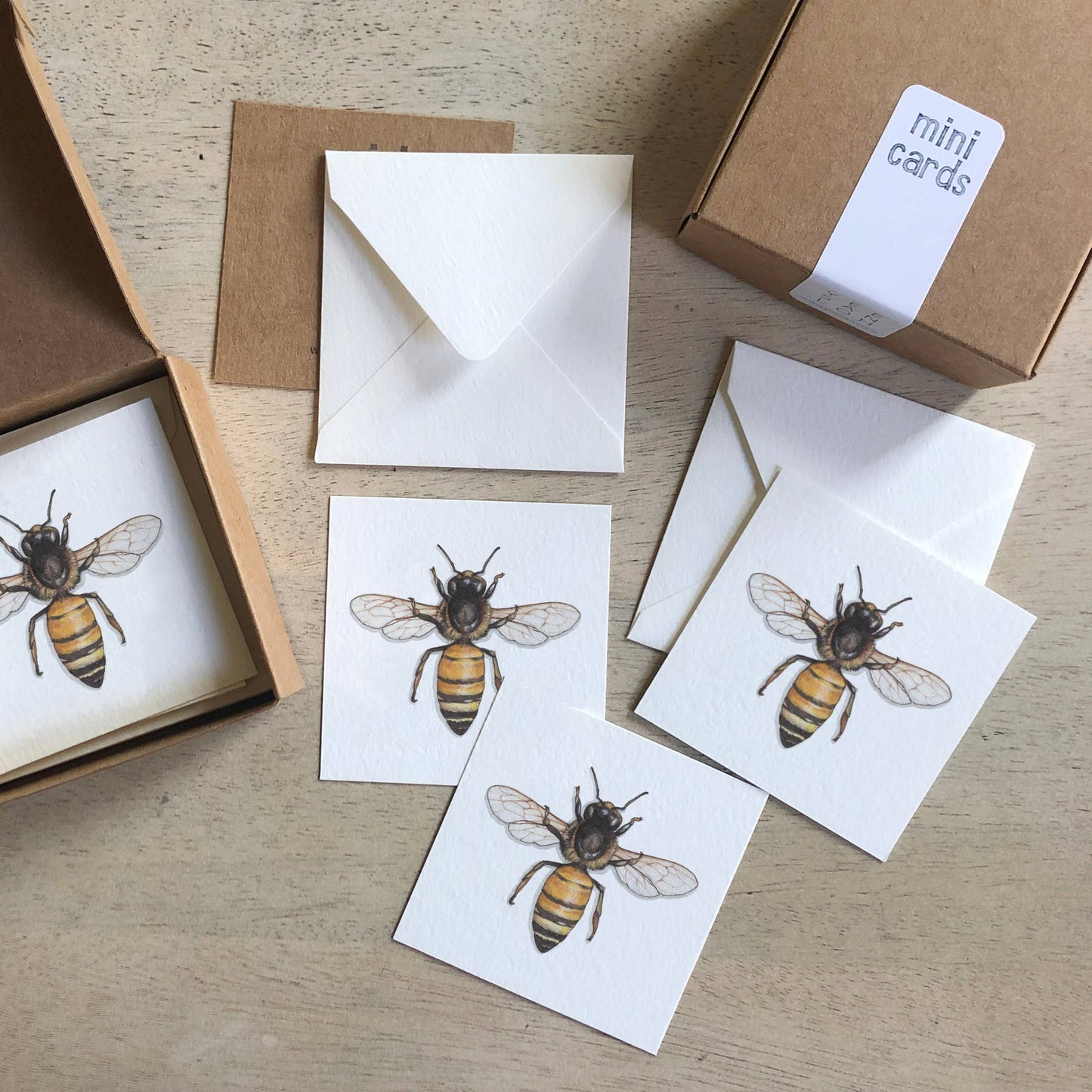Mini Cards Set / Honey Bee
