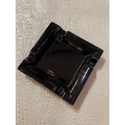 Vintage Craftman's Bench ceramic square glossy finish ashtray