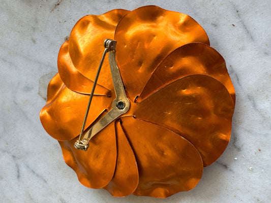 Copper Flower Brooch CSBH