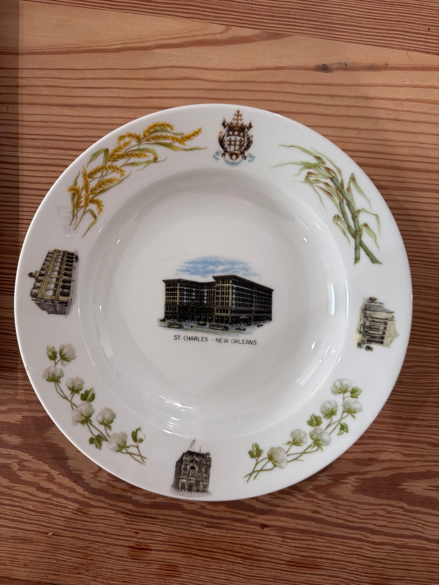 Vtg St. Charles Hotel Plate