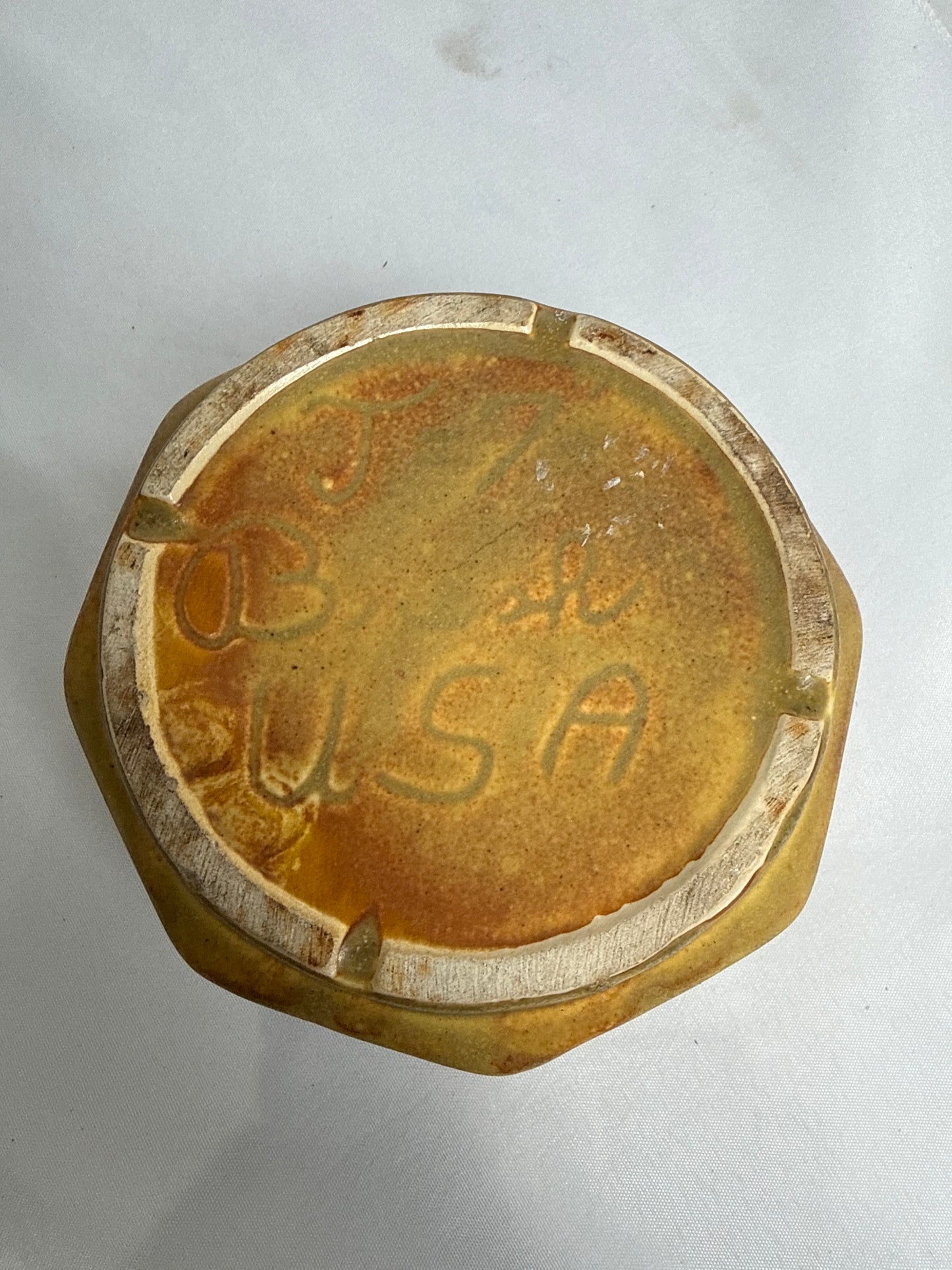 Brush Pottery Octagonal Planter