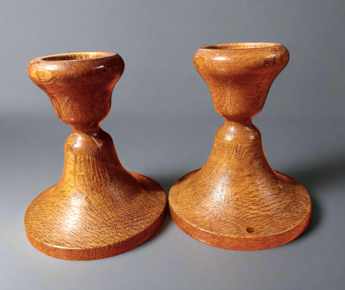 Historic Salem Oak Candlestick (2) CSBH