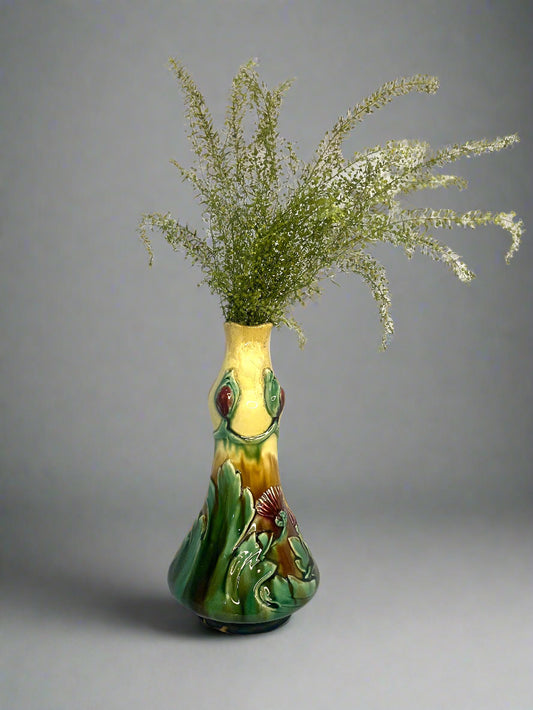 Majolica Pottery Vase