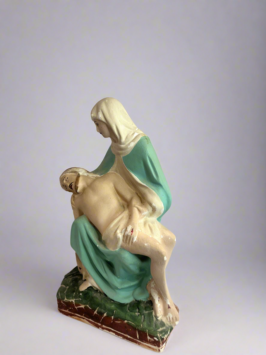 Vintage Jesus/Mary Chalkware