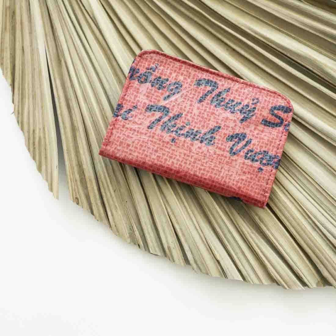 Recycled Feed Bag Card Holder