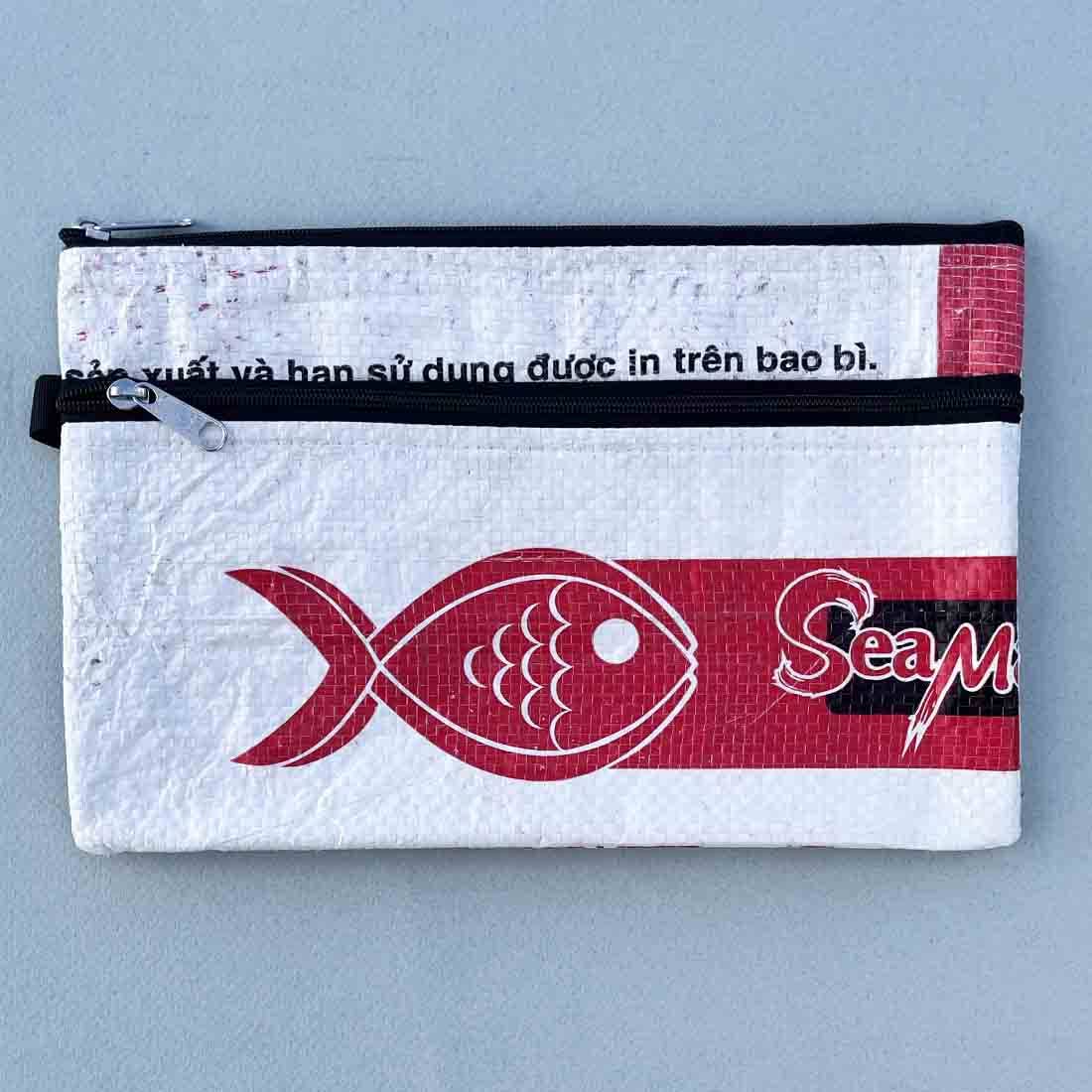 Recycled Feed Bag Zip Pouch