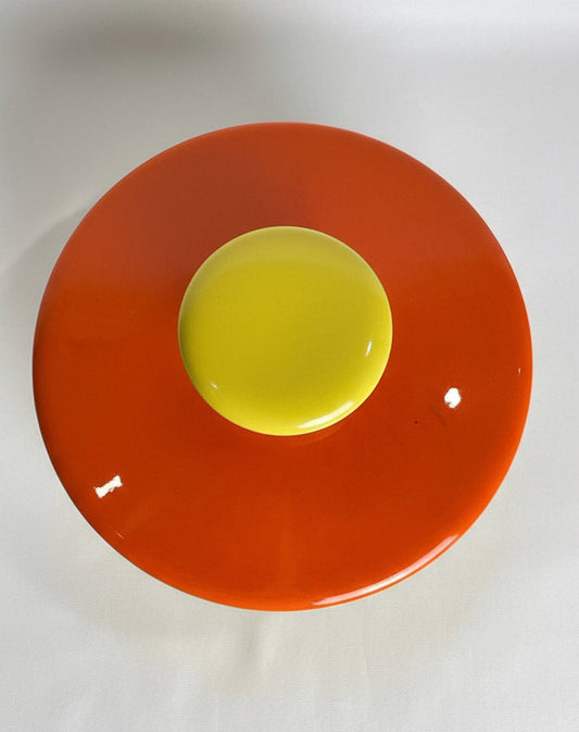 Vintage Retro Mod Daisy Large 6" Lidded Kitchen Canister