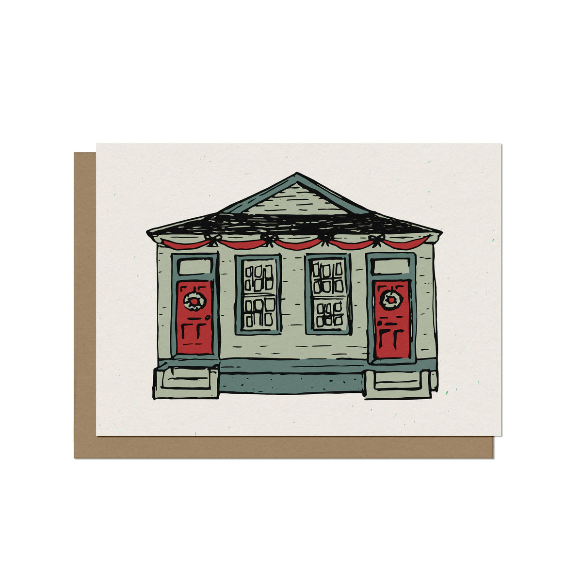 New Orleans Holiday House Christmas Card