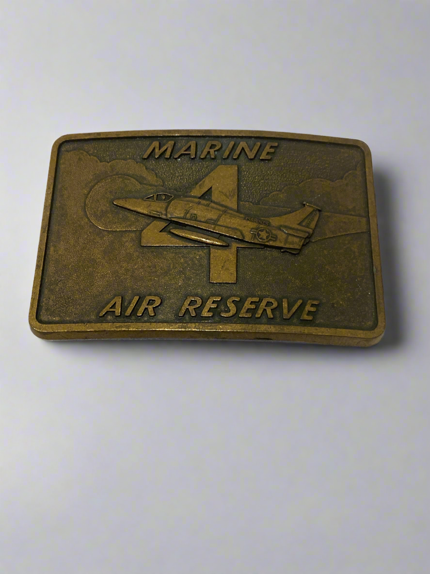Vtg Marine Air Reserve belt buckle