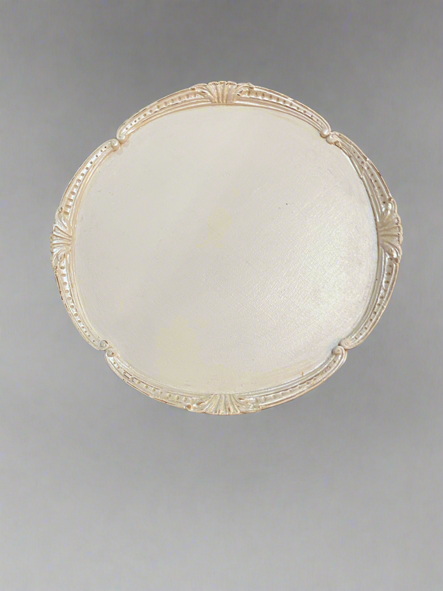 White End Table Louis XV Style