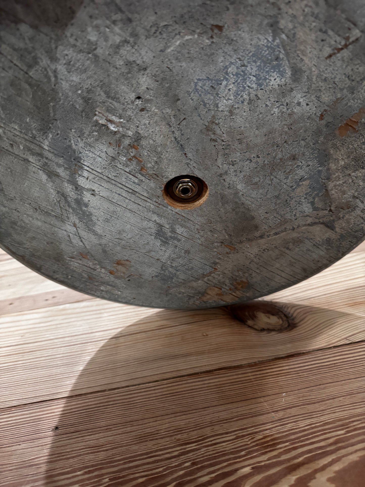 Upcycled Column Top Lamp Vtg Luster Globe