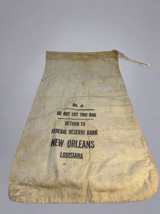 Federal Reserve Bank NO Canvas Money Bag