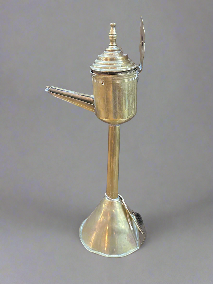 Vintage Wall Mount Whale Oil Lamp