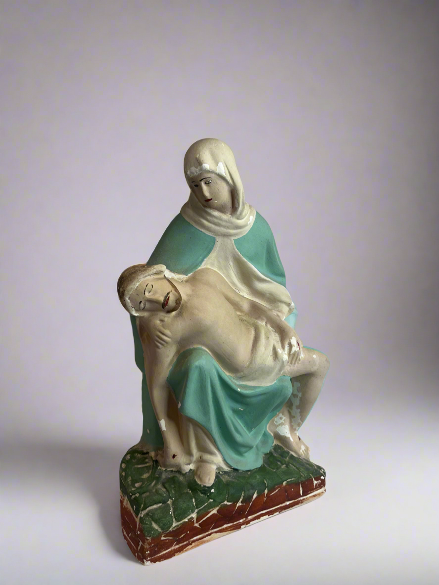 Vintage Jesus/Mary Chalkware