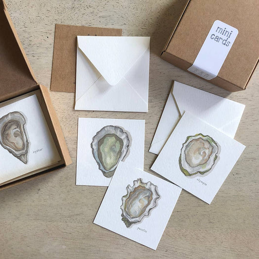 Mini Cards Set / Oysters