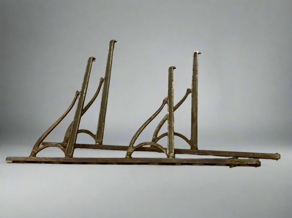 Vtg steel shelve brackets