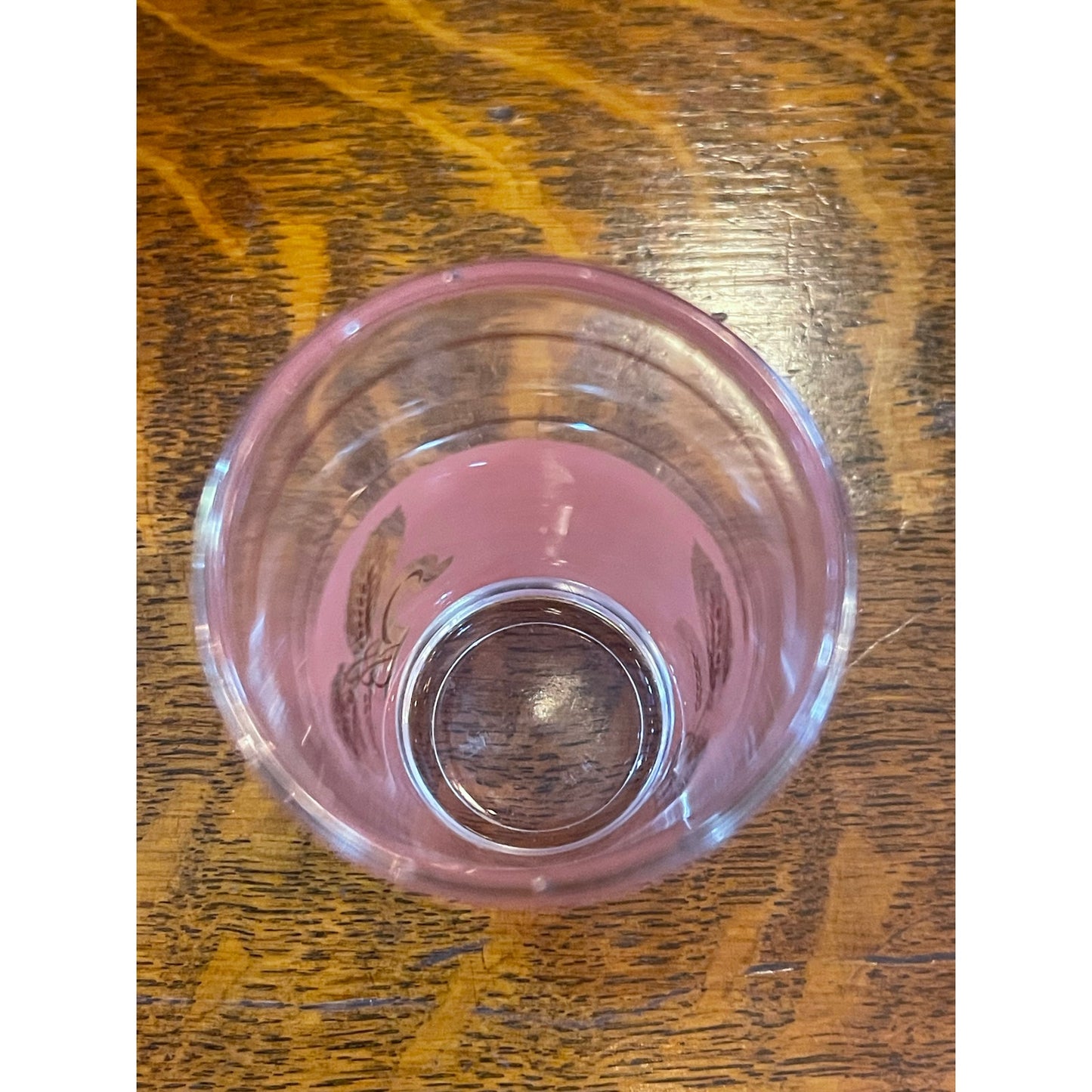 Vintage A. Masserini pink wheat2 oz. shooter shot glass set of 6