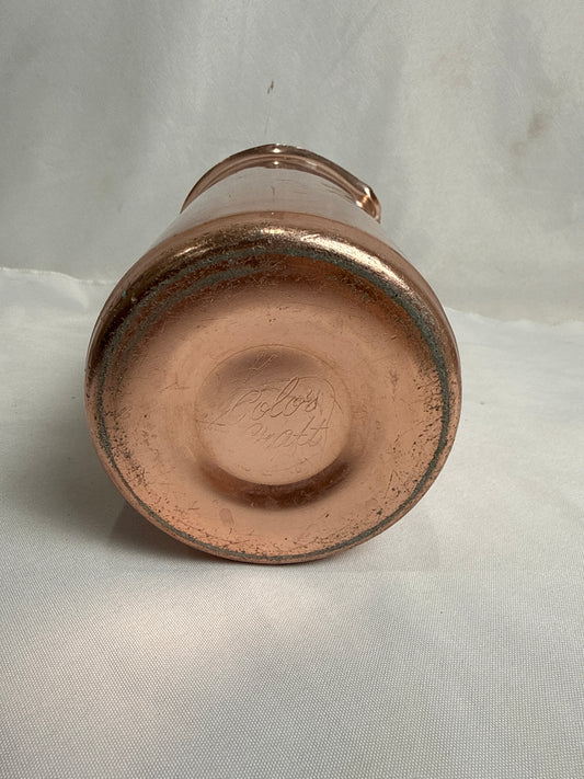 Vtg Color Craft Copper Pitcher