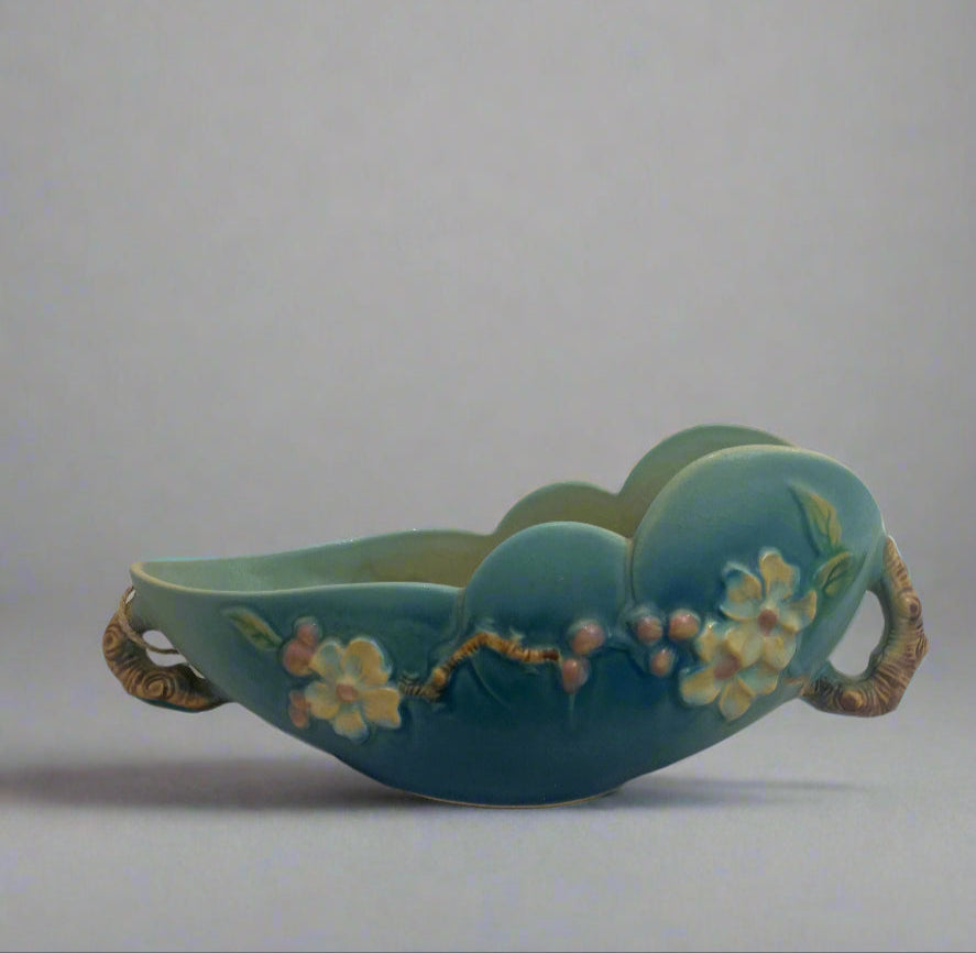 Roseville Pottery Apple Blossom Console Bowl