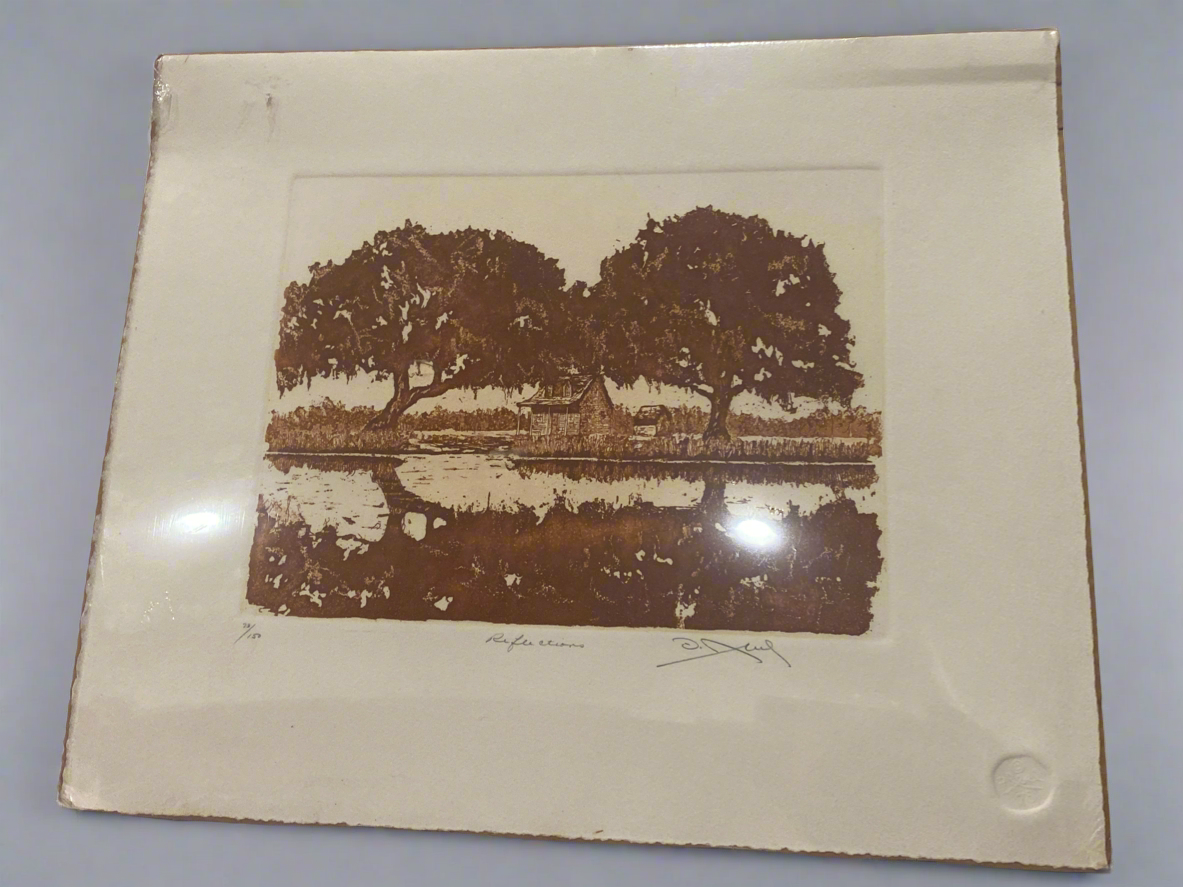 “Reflections” Block Print