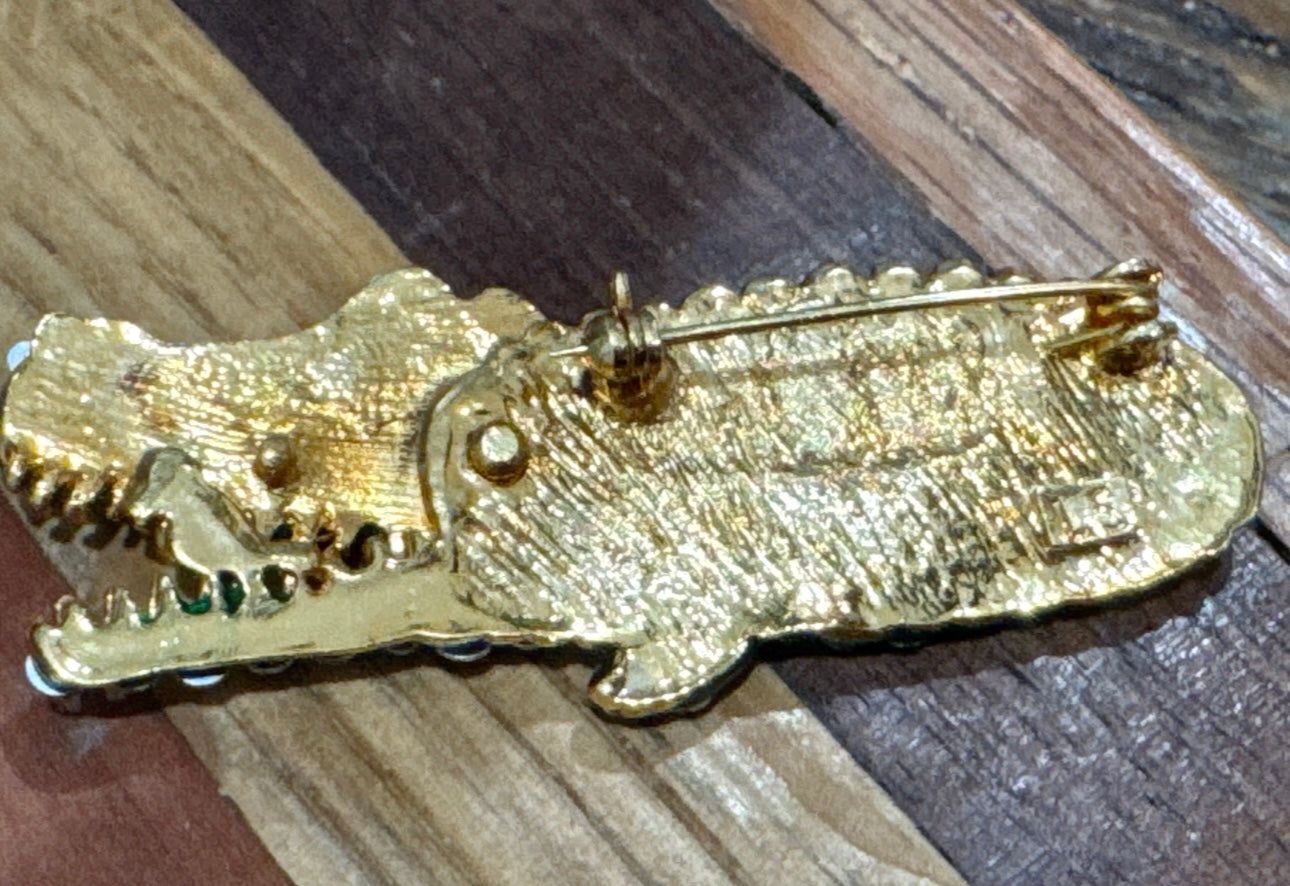 Articulated Alligator Brooch CSBH