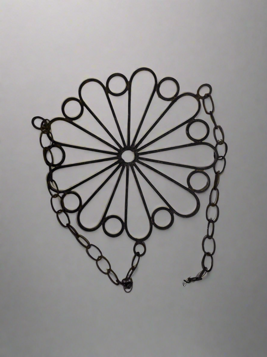 Vtg Iron Plant Holder 14”