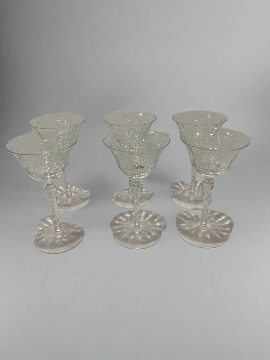 (6) short stem glasses