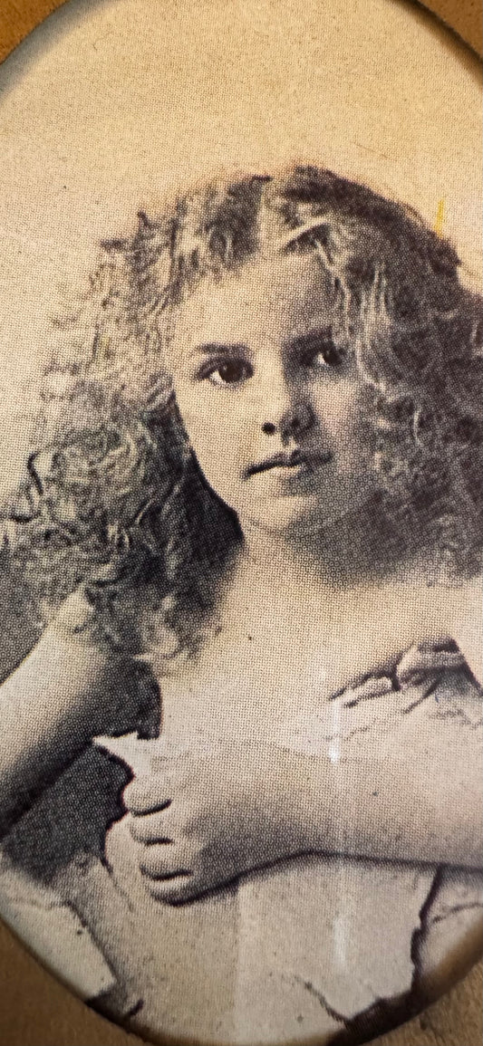 Vtg Edwardian Child Print csbh