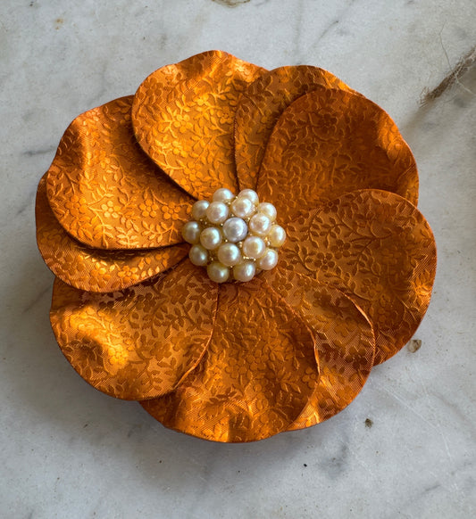 Copper Flower Brooch CSBH