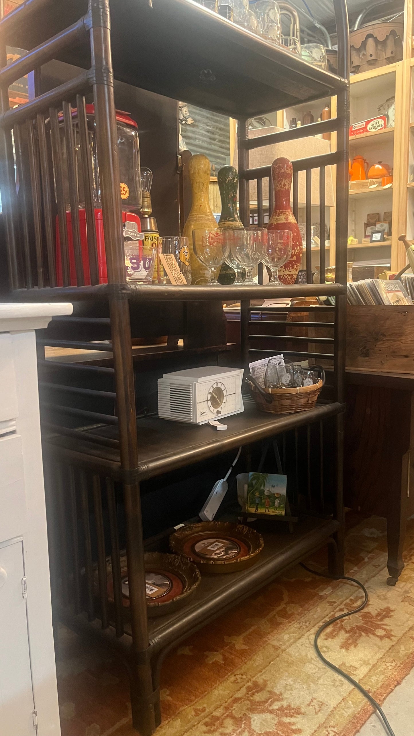 Vintage Rattan Shelf