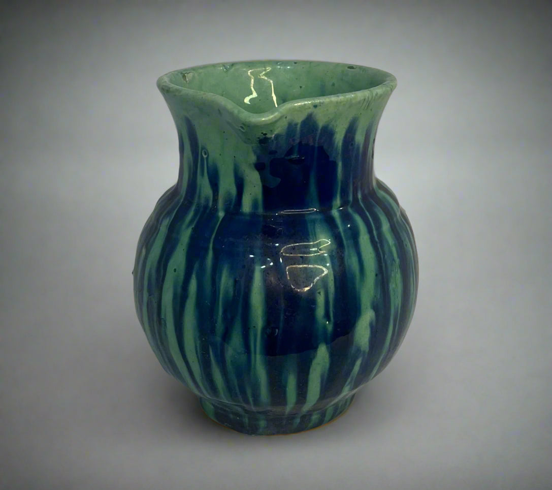 Antique Green/Blue Ceramic Jug