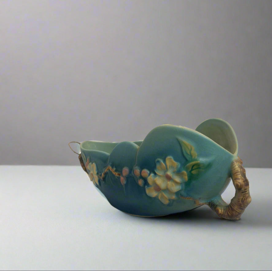 Roseville Pottery Apple Blossom Console Bowl