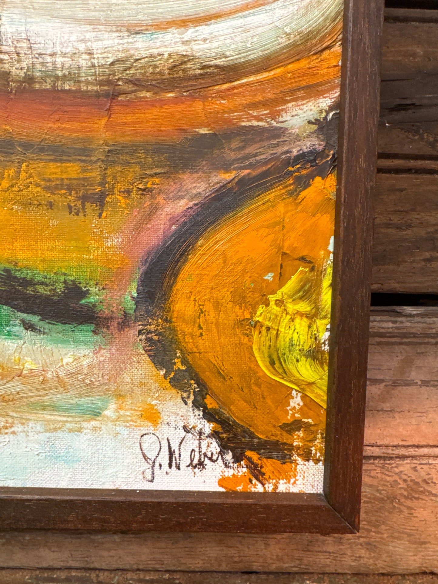 Signed Abstract Art (2)