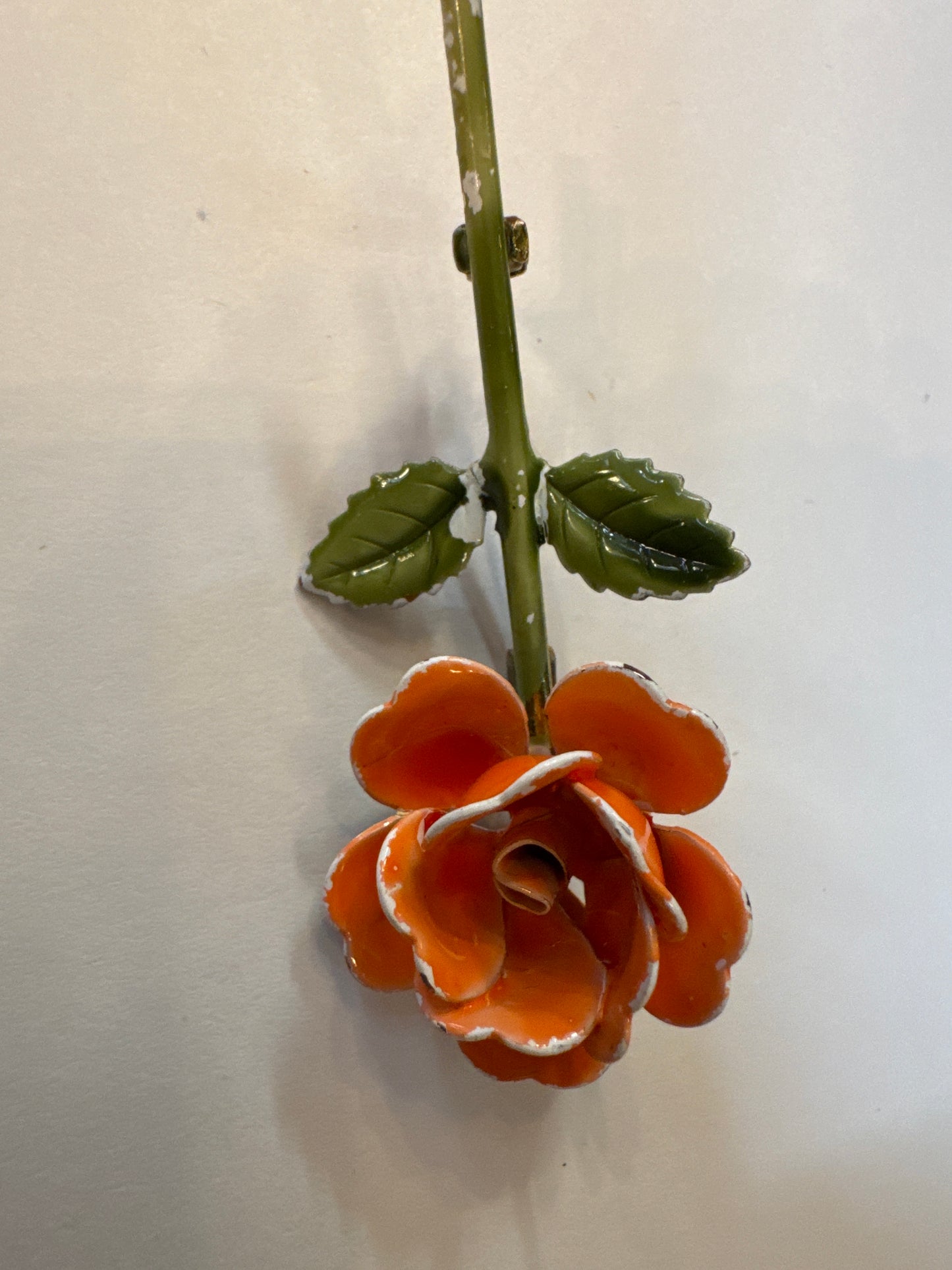 Enamel Flower Brooch