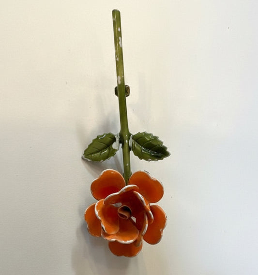 Enamel Flower Brooch