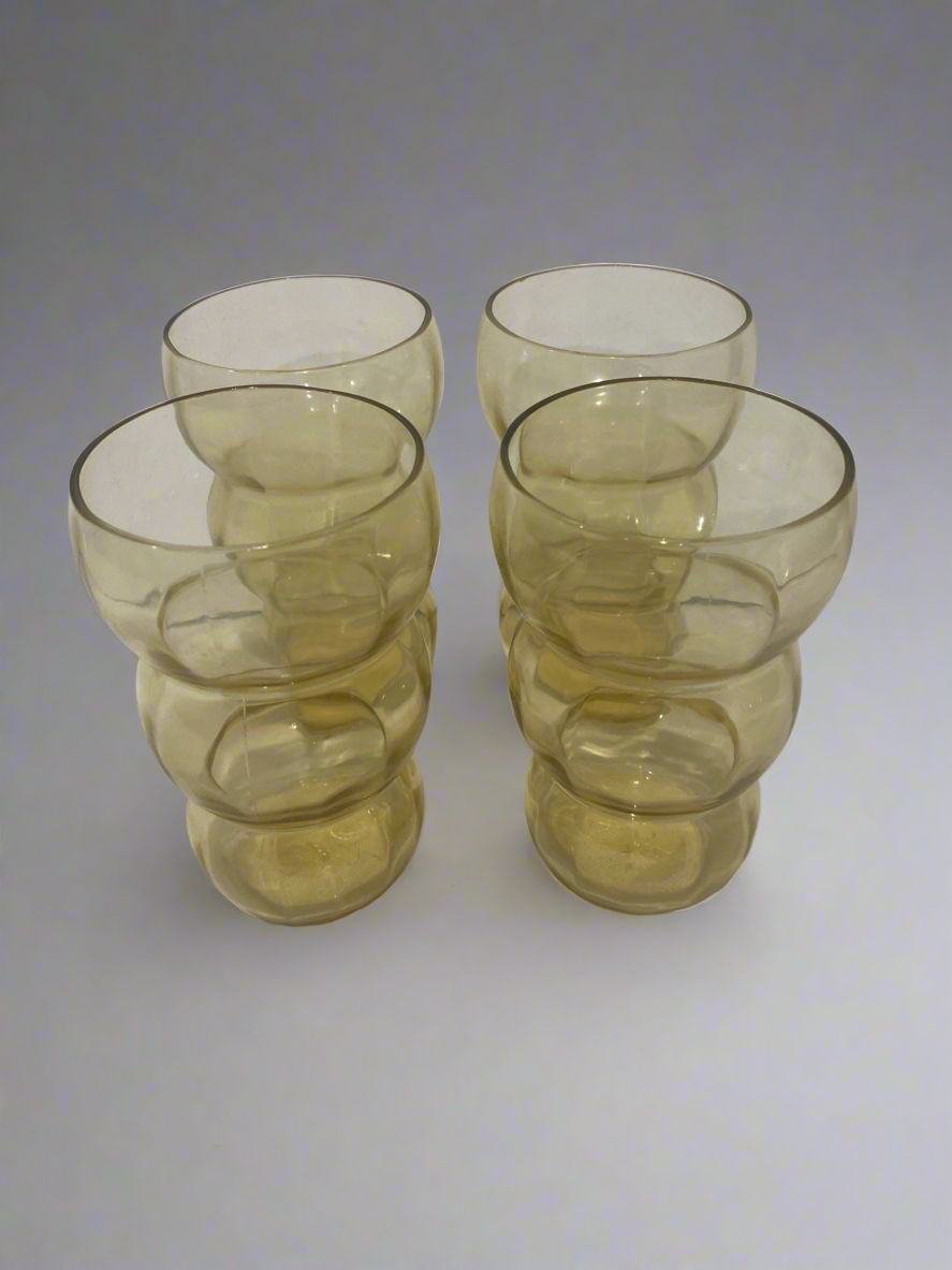 Vtg Federal Glass Tumblers (4)